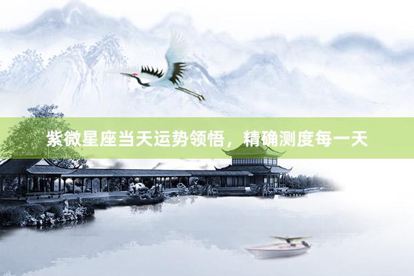 紫微星座当天运势领悟，精确测度每一天